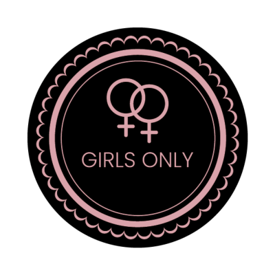 Sticker Girls Only - collé sur la Lovebox