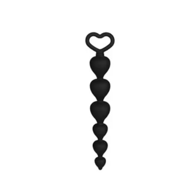 Plug anal noir Coeur